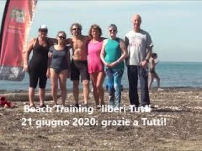 Beach training liberi tutti 21 giugno 2020